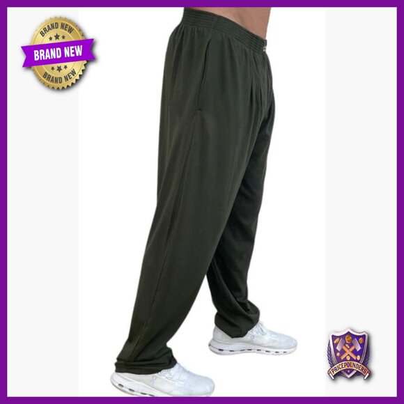 Unisex Baggy Sweatpants for Workout Yoga Lounge with Pockets - Picture 3 of 3